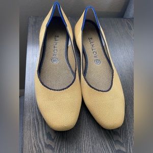 Rothy’s Limited Edition Chai The Square Toe Flats Size 10